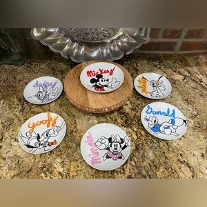 DIsney Mickey & Friends Set of 6 appetizer plates - Brand new Last set!